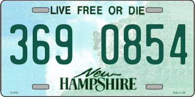 NH license plate 3690854