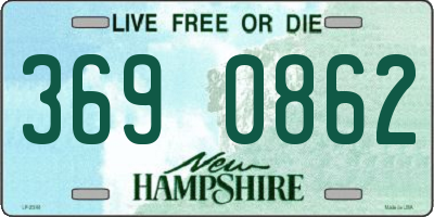 NH license plate 3690862