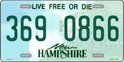 NH license plate 3690866