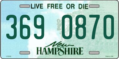 NH license plate 3690870