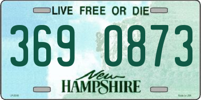 NH license plate 3690873