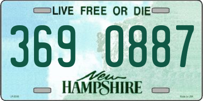 NH license plate 3690887