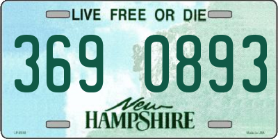 NH license plate 3690893