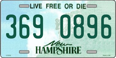 NH license plate 3690896