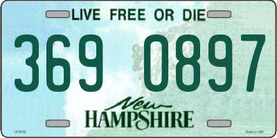 NH license plate 3690897