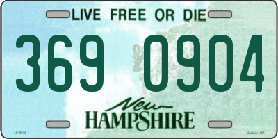 NH license plate 3690904