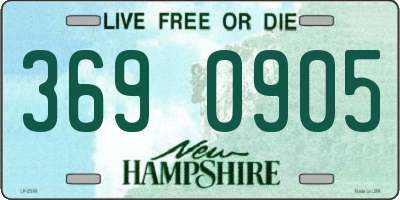 NH license plate 3690905