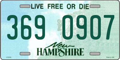 NH license plate 3690907