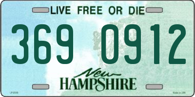 NH license plate 3690912