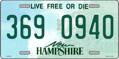 NH license plate 3690940
