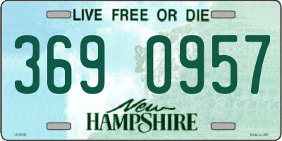 NH license plate 3690957
