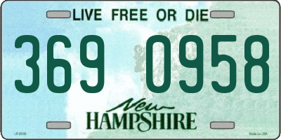 NH license plate 3690958