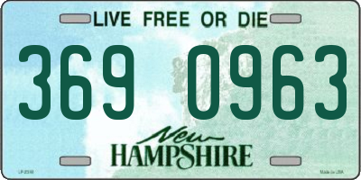 NH license plate 3690963