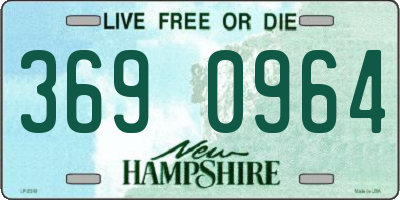 NH license plate 3690964