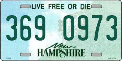 NH license plate 3690973