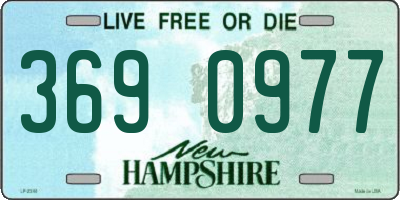 NH license plate 3690977