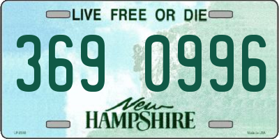 NH license plate 3690996