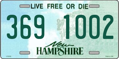 NH license plate 3691002