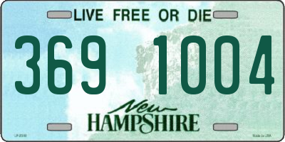 NH license plate 3691004