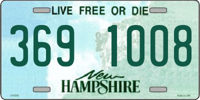 NH license plate 3691008