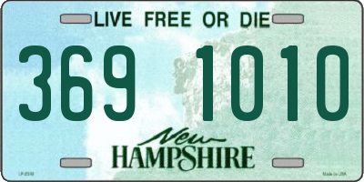 NH license plate 3691010
