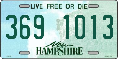 NH license plate 3691013