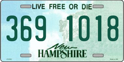 NH license plate 3691018