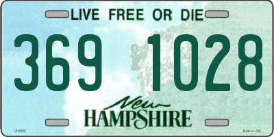 NH license plate 3691028