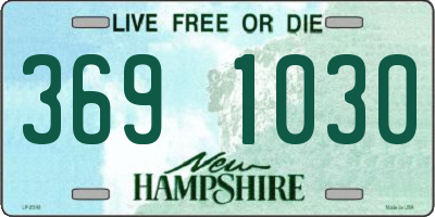 NH license plate 3691030