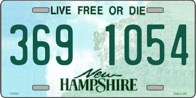 NH license plate 3691054