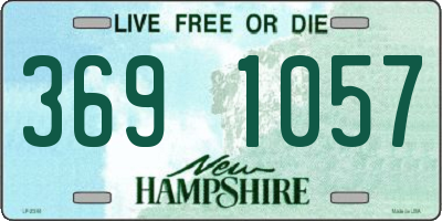 NH license plate 3691057