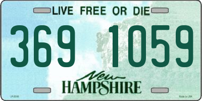 NH license plate 3691059