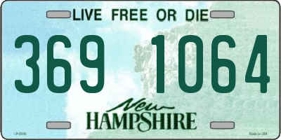 NH license plate 3691064