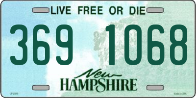 NH license plate 3691068