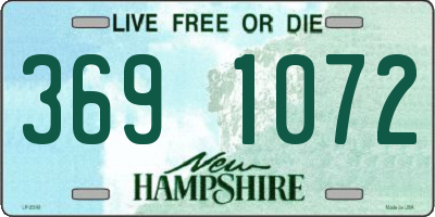 NH license plate 3691072