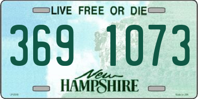 NH license plate 3691073