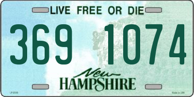 NH license plate 3691074