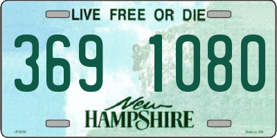 NH license plate 3691080