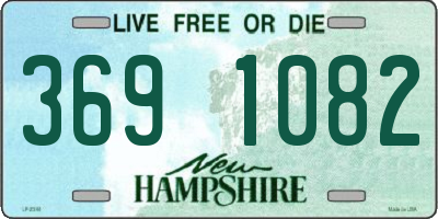NH license plate 3691082