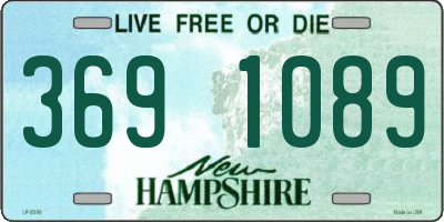 NH license plate 3691089