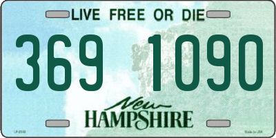 NH license plate 3691090