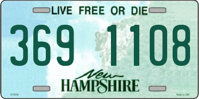 NH license plate 3691108