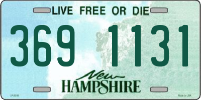 NH license plate 3691131