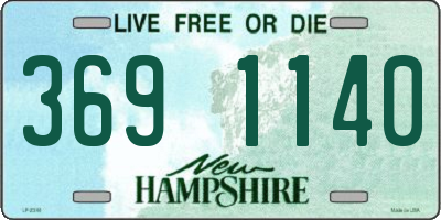 NH license plate 3691140