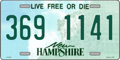 NH license plate 3691141