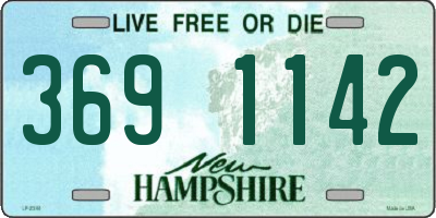 NH license plate 3691142
