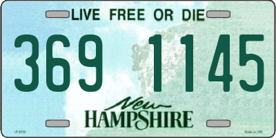 NH license plate 3691145