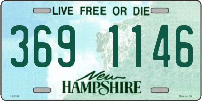 NH license plate 3691146
