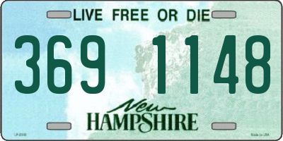 NH license plate 3691148