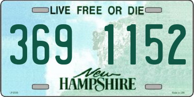 NH license plate 3691152
